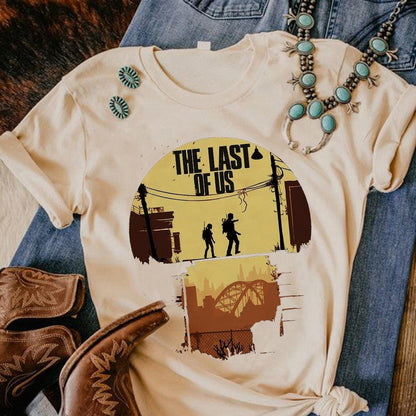 the Last of Us tshirt women Y2K funny manga t shirt girl Japanese harajuku anime clothing - NERD BEM TRAJADO