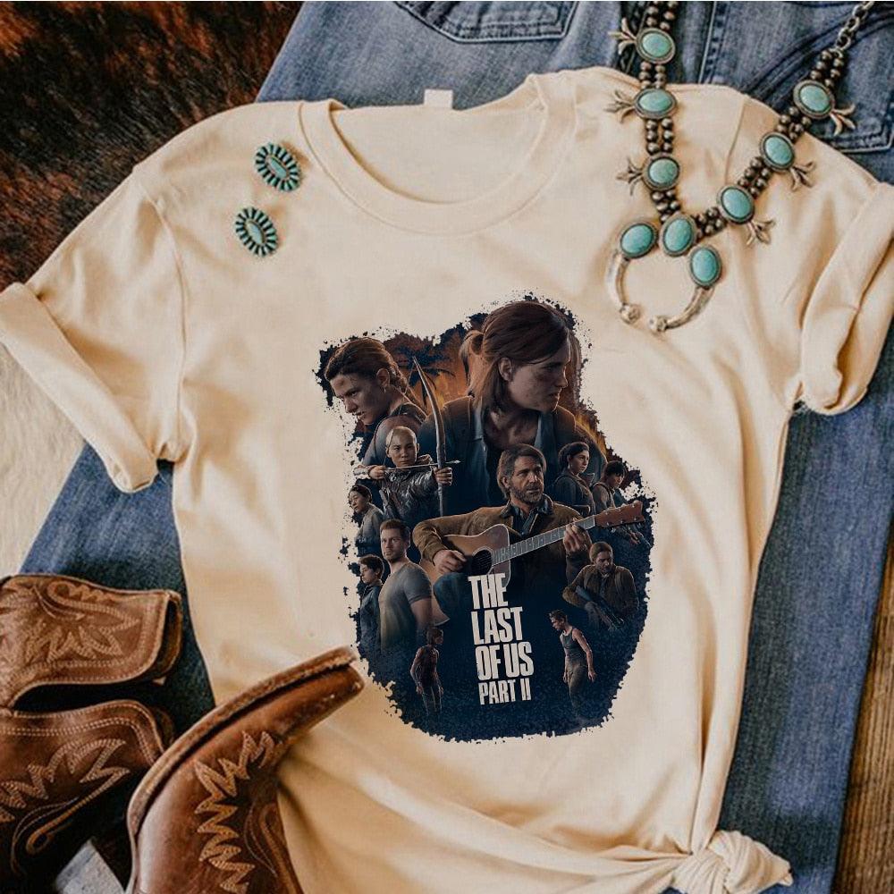 the Last of Us tshirt women Y2K funny manga t shirt girl Japanese harajuku anime clothing - NERD BEM TRAJADO