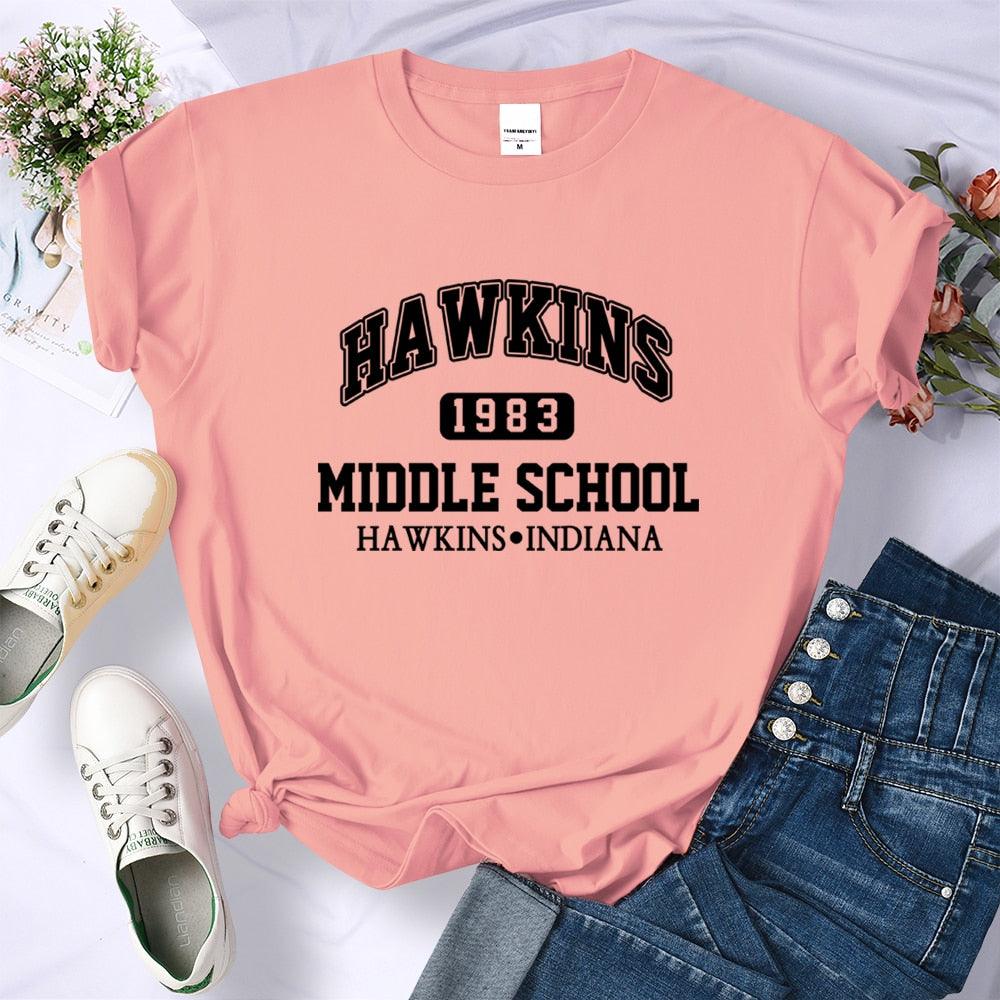 Camiseta Feminina Hawkings  - Stranger Things - NERD BEM TRAJADO