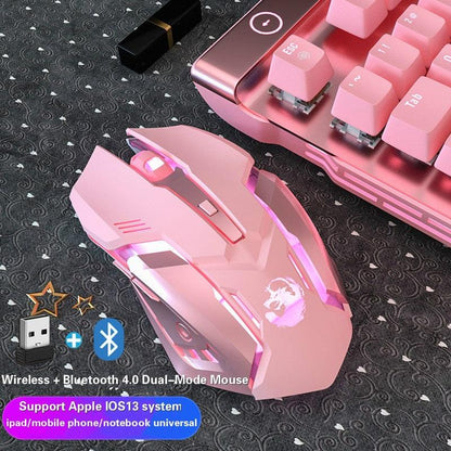 Ergonomic Wired Gaming Mouse 6 Buttons LED 2400 DPI USB Computer Gamer Mouse K3 Pink Gaming Mouse and mouse pads For PC Laptop - NERD BEM TRAJADO