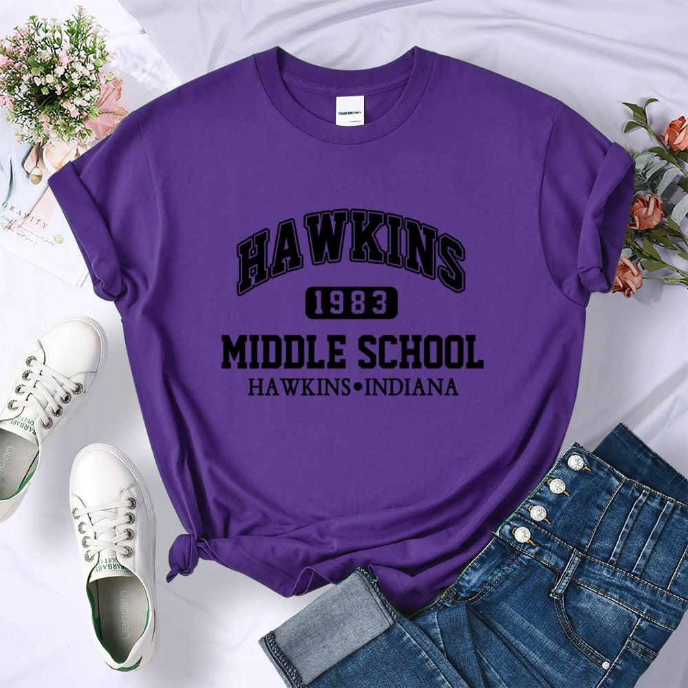 Camiseta Feminina Hawkings  - Stranger Things - NERD BEM TRAJADO