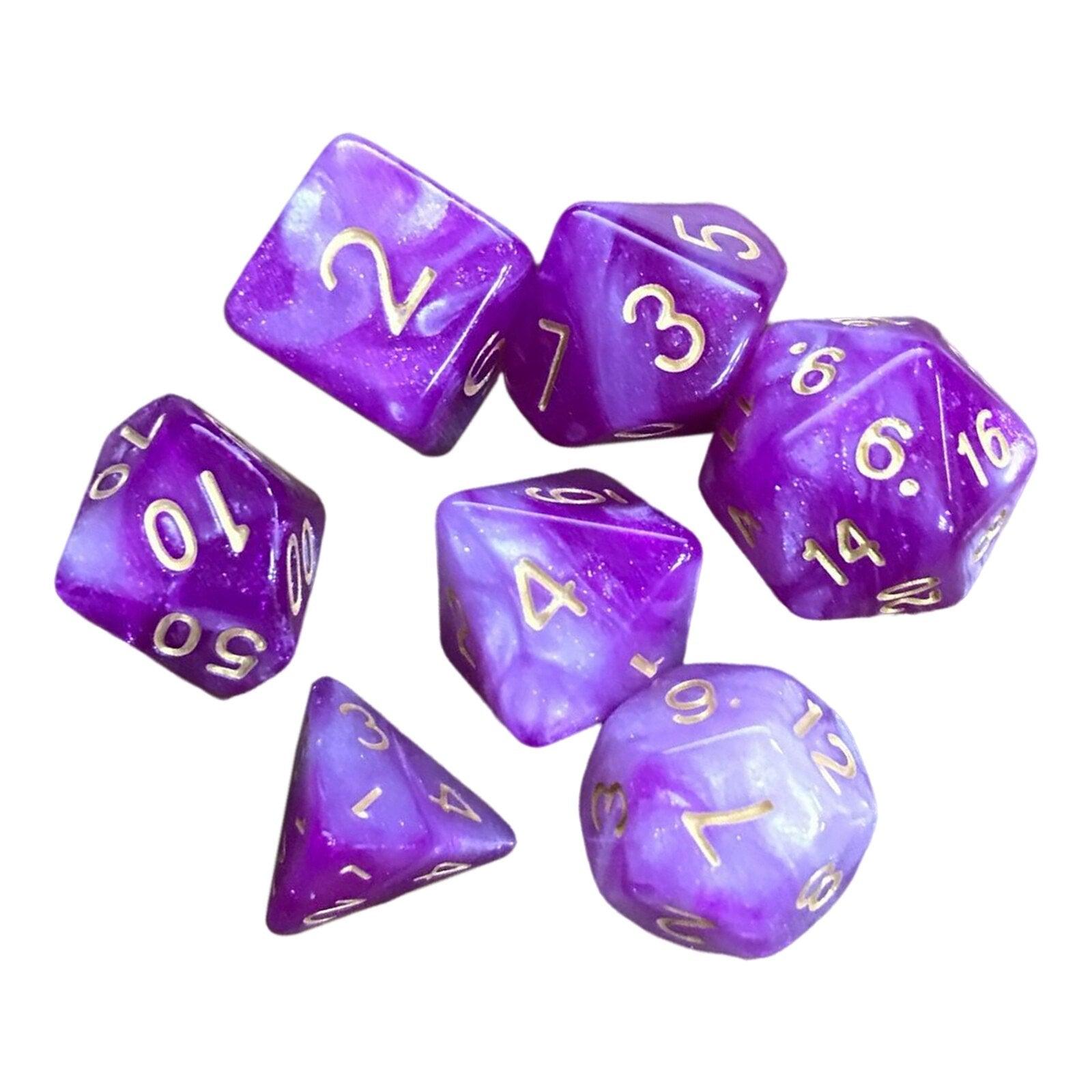 Kit de Dados RPG de Resina - Modelo 28 - NERD BEM TRAJADO