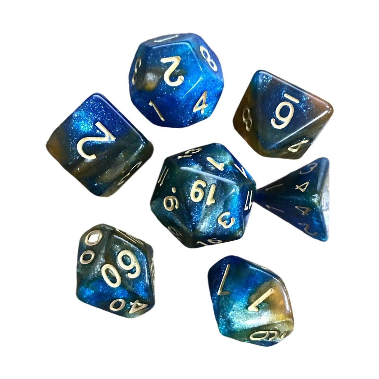 Kit de Dados RPG de Resina - Modelo 28 - NERD BEM TRAJADO