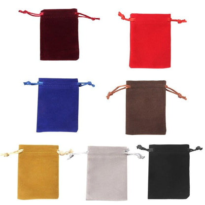 5Pcs RPG Dice Bag Velvet Drawstring Bags Tarots Card Jewelry Bag  High-grade Flannel Bag Gift Bag - NERD BEM TRAJADO