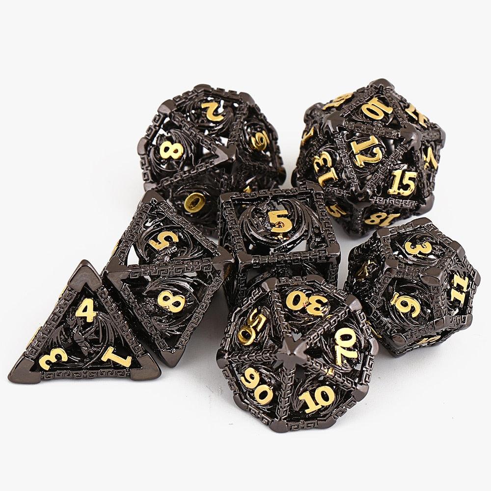 Kit de Dados RPG de Metal - Modelo 11 - NERD BEM TRAJADO