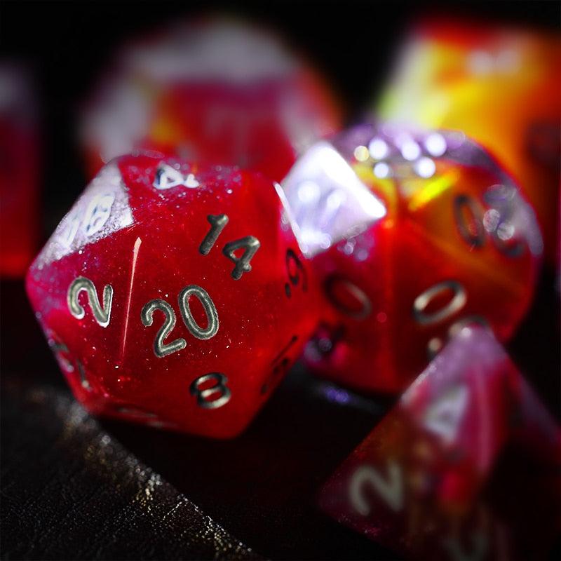 Kit de Dados RPG de Resina - NERD BEM TRAJADO